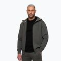 Férfi pulóver Pitbull Sampson Hooded Zip Sweatshirt grey/green 4