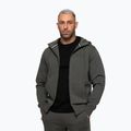 Férfi pulóver Pitbull Sampson Hooded Zip Sweatshirt grey/green 5