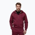 Férfi pulóver Pitbull Sampson Hooded Zip Sweatshirt burgundy