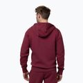 Férfi pulóver Pitbull Sampson Hooded Zip Sweatshirt burgundy 3
