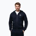 Férfi pulóver Pitbull Tape Parker Hooded Zip dark navy
