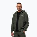 Férfi pulóver Pitbull Tape Parker Hooded Zip old green 5