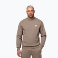Férfi pulóver Pitbull Nugget Small Logo Crewneck brown savana