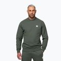 Férfi pulóver Pitbull Nugget Small Logo Crewneck sage green