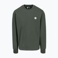Férfi pulóver Pitbull Nugget Small Logo Crewneck sage green 4