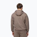 Férfi pulóver Pitbull Nugget Small Logo Hooded Zip brown savana 3