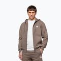 Férfi pulóver Pitbull Nugget Small Logo Hooded Zip brown savana 4