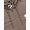 Férfi pulóver Pitbull Nugget Small Logo Hooded Zip brown savana 7