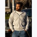 Férfi pulóver Pitbull Badger Hooded Zip grey/melange 14