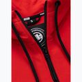 Női pulóver Pitbull Explory Tape Hooded Zip fluo/red 9