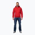 Férfi pulóver Pitbull Strenght & Respect Sweatshirt Hooded red 2