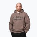Férfi pulóver Pitbull Midnight Sweatshirt Hooded brown savana
