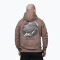 Férfi pulóver Pitbull Midnight Sweatshirt Hooded brown savana 3