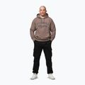 Férfi pulóver Pitbull Midnight Sweatshirt Hooded brown savana 5