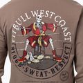 Férfi pulóver Pitbull Bloodline 2 Sweatshirt Zip Hooded brown savana 4