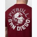 Férfi póló Pitbull Dog SD burgundy 3