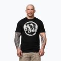 Férfi póló Pitbull Palms black logo