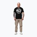 Férfi póló Pitbull Palms black logo 2