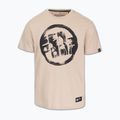 Férfi póló Pitbull Palms ultra light sand logo 4