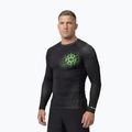 Férfi hosszú ujjú rashguard Pitbull Ray Rashguard fluo green