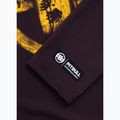 Férfi hosszú ujjú rashguard Pitbull Rashguard Logo Palms brown 8