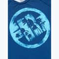 Férfi hosszú ujjú rashguard Pitbull Rashguard Logo Palms blue 6