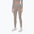 Női varrás nélküli leggings 4F H4Z22-SPDF012 bézs színű