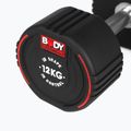 Gumizott kézi súlyzó Body Sculpture TPU BW 133 12 kg black 5