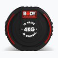 Gumizott kézi súlyzó Body Sculpture TPU BW 133 4 kg black 4