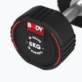Gumizott kézi súlyzó Body Sculpture TPU BW 133 6 kg black 5