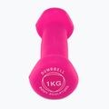 Gumizott kézi súlyzó Body Sculpture BW 513 z PVC 1 kg pink 3