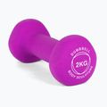 Gumizott kézi súlyzó Body Sculpture BW 513 z PVC 2 kg purple