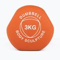 Gumizott kézi súlyzó Body Sculpture BW 513 z PVC 3 kg orange 4