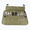 Evőeszköz készlet OFFLANDER Camping Cutlery Set with Case green