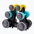 Kézisúlyzó szett állvánnyal Body Sculpture Smart Bw 108Dt 24 kg yellow/blue/black
