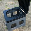 Kempingmosdó OFFLANDER Portable Folding Camping Toilet black 3