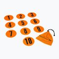 Yakimasport terepjelzők 10 db lapos narancssárga 100326