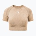 Női edzős top Carpatree Vibe Seamless bézs melange 5