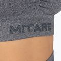 Női varrás nélküli edzőmelltartó MITARE Push Up Max sötétszürke K002 4