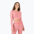 Női hosszú ujjú edzős felső MITARE Push Up Max Crop Top rózsaszín K084