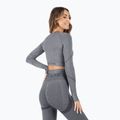Női hosszú ujjú edzős felső MITARE Push Up Max Crop Top sötétszürke K084 3