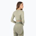 Női hosszú ujjú edzős felső MITARE Push Up Max Crop Top zöld K084 3