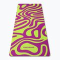 Jóga/fitness szőnyeg FORCEBAND Abstract Violet 4 mm lila/lila/lime 2