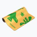 Jóga/fitness szőnyeg FORCEBAND Energy Yellow 4 mm zöld/sárga 2