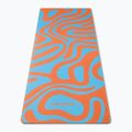 Jóga/fitness szőnyeg FORCEBAND Abstract Orange 4 mm narancssárga/kék 2