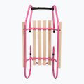 Fém szánkó HUMBAKA with backrest and footrests pink 5