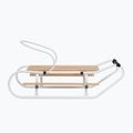 Fém szánkók HUMBAKA with backrest and footrests white 3