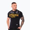 Férfi póló Octagon Second Face black/multicolor 4