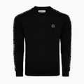 Férfi Octagon Stripe pulóver fekete