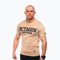 Férfi Octagon FW egyenes póló bézs színben 3